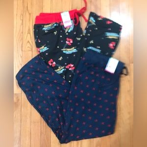 Valentines Men’s Pajama Lounge Pants 2 Pairs 2X Large NWT